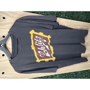 Retro Schlitz T-Shirt Black Graphic Tee